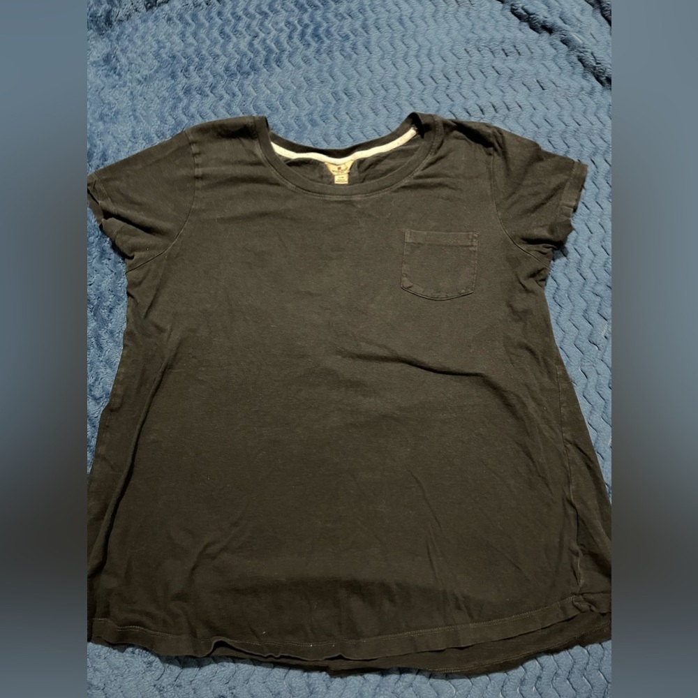 Woolrich Black T-Shirt with Pocket